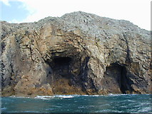 SM6922 : Cliffs, Ramsey Island by Chris Gunns