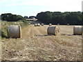 Straw harvest south of Lyserry