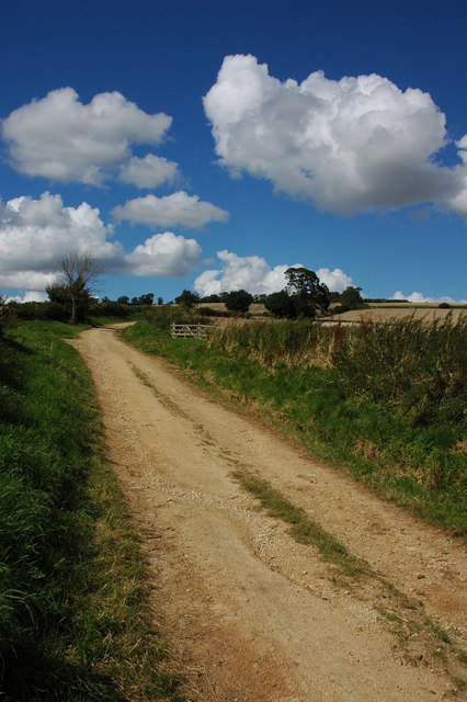 Track and bridleway to Bredon Hill