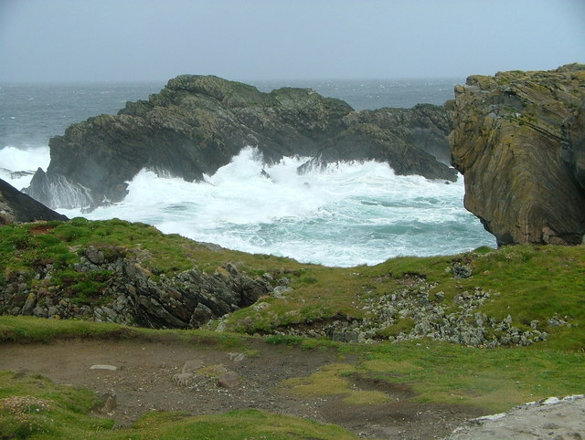 Rough sea at Butt of Lewis Cliffs