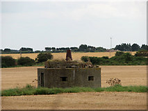 TG2937 : Pillbox in field by Evelyn Simak
