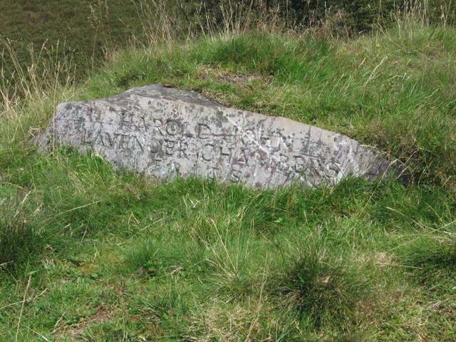 Memorial Stone on top of Long Barrow
