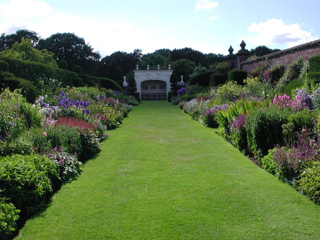 Arley Hall:  the herbaceous border