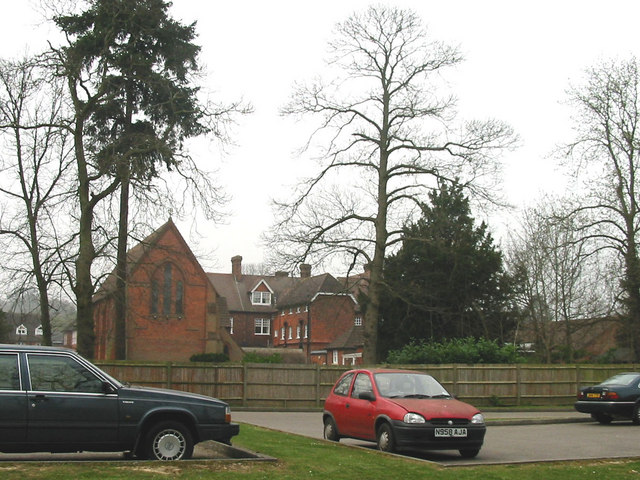 St Catherine's School as seen from the old railway station in Bramley
