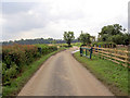 Gate on bridleway.