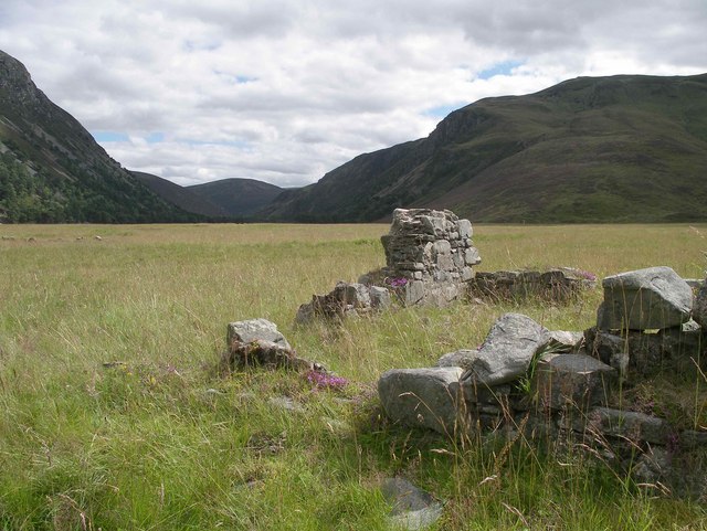 Ruin at the head of Glen Feshie