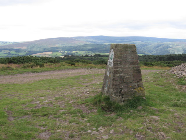 Triangulation point at the top of Selworthy Beacon