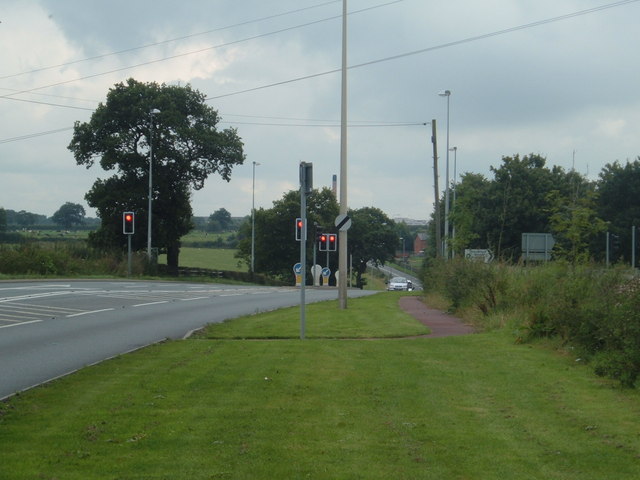Traffic lights on the A530