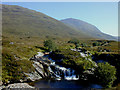 NH1674 : By the waterfall on the Allt Breabaig by Nigel Brown
