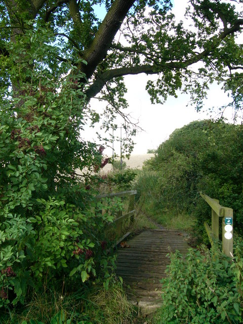 Footbridge over small stream