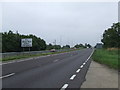 Looking south on the A12