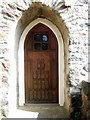 SM9636 : John Cleal's carved door by Natasha Ceridwen de Chroustchoff