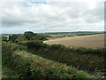 View across farmland in the direction of Pelynt.