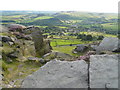 Curbar Village - View From Curbar Edge