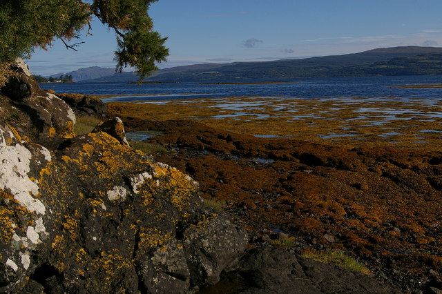 Scallastle Bay looking to over Sound of Mull to Morvern