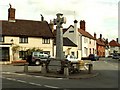 The War Memorial at the centre of Stanton village