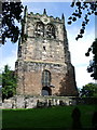 SD4108 : Tower, St Peter and St Paul's Church, Ormskirk by Alexander P Kapp
