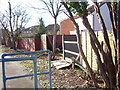 Storm-damaged fences at Gloucester Walk