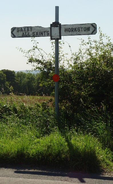 Signpost to Saxby