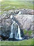 NH0775 : Waterfall at North end of Loch an Nid by billy hunt