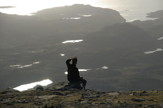 The mesmerising view west from Suilven
