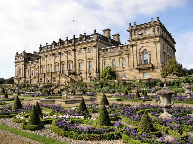 Harewood House from Terrace Gardens