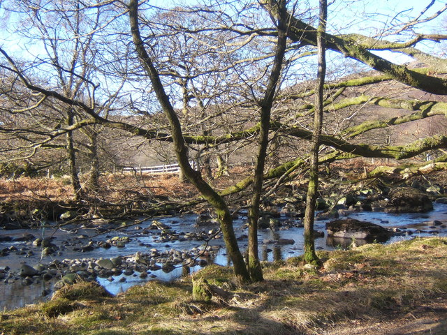 Tarn Beck just before it joins the Duddon