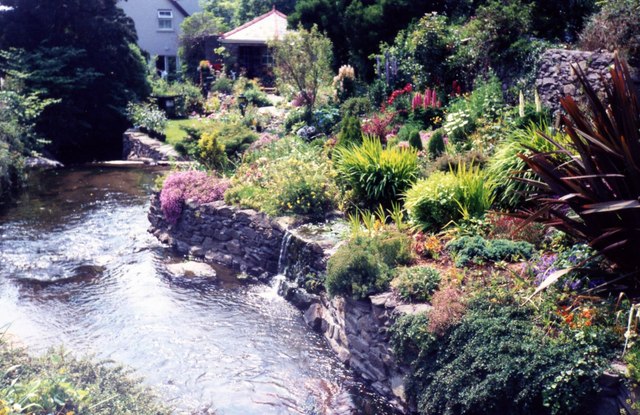 Garden by a river, Dingle.