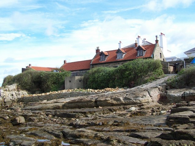 Cottages and Pillbox - St Mary's Island