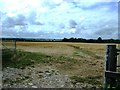 ST5527 : View across fields and down public footpath by Damon Knight
