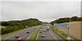 Looking North on the M1 from the Trans Pennine Trail.