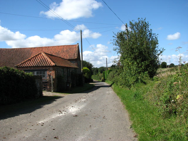 West past Church Farm on Osier Lane