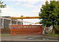 Gate to steel stockyard Rowen Structures.