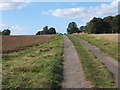 Start of the track to Baylham Hall