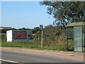 Bus stop and shelter, roadside advertising