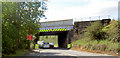 Railway bridge over road.