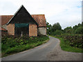 Northwest past farm barn on King Street