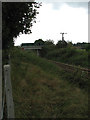 View towards bridge across railway tracks from the south