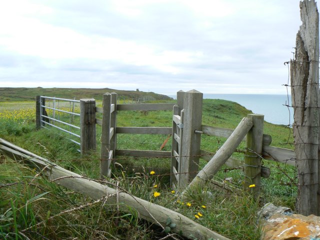 Fence, stile and gate