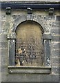 Plaque on Ponden Hall, Stanbury