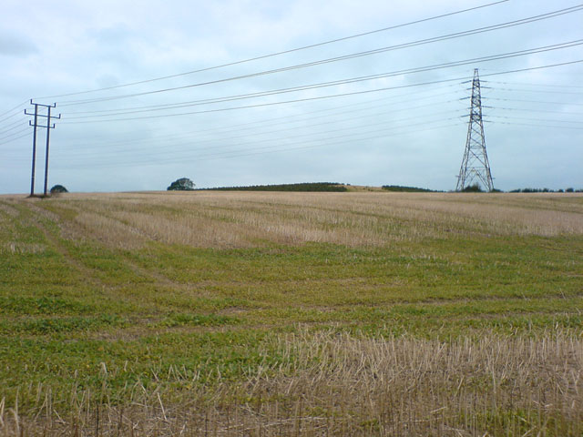 Pylon on farmland