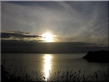 NG3862 : Sunset over Uig Bay, Isle of Skye by Terry Walsh