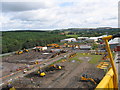 NZ2045 : Diggerland: Excavator and dumper truck area by Roger Smith