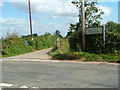 Crossroads near Cefn Coch Farm