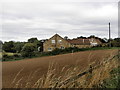 Houses and field