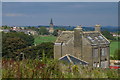 Thornton, from disused railway bridge, Headley Lane