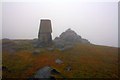 NR9042 : Trig Pillar and Cairn Atop Mullach Buide. by Steve Partridge
