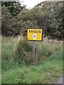 Angus Unitary Authority boundary sign