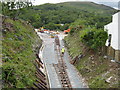 Construction work at Beddgelert Station