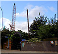 Scrap yard and entrance arch to 5 weirs walk.